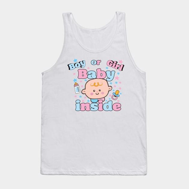 Gender reveal: Baby inside Tank Top by SDPP